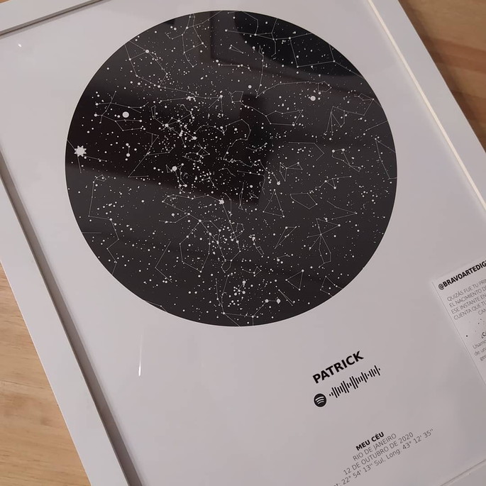 Imagem 4 - MAPA ESTELAR com SPOTIFY CODE INTERATIVO (digital)