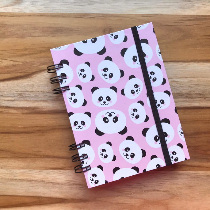 Imagem 3 - Caderno sem Pauta Pandas + Lápis