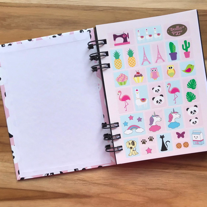 Imagem 5 - Caderno sem Pauta Pandas + Lápis