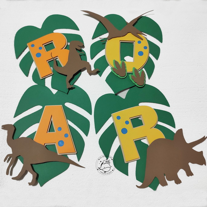 Imagem 1 - Bandeirola com Aplique - Dino