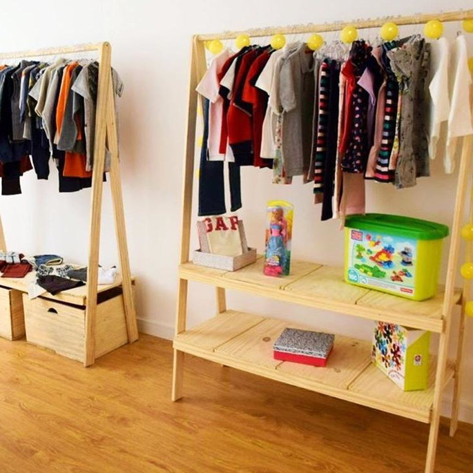 Imagem 2 - Arara de Roupas com 2 Prateleiras