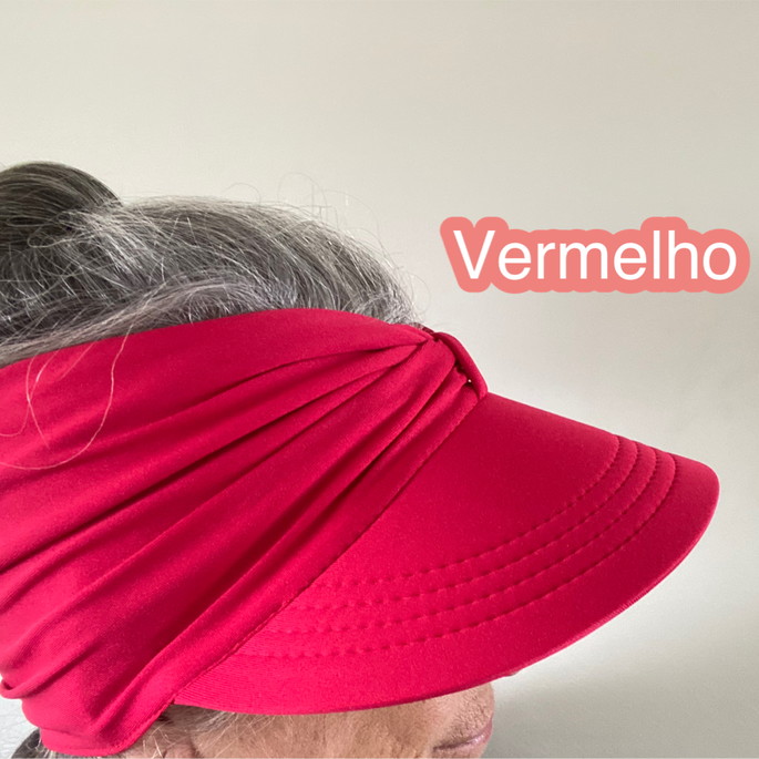 Imagem 3 - Viseira Turbante - Cor Vermelha