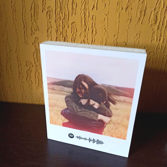 Imagem 2 - Polaroid de Mesa Spotify com Código da Música