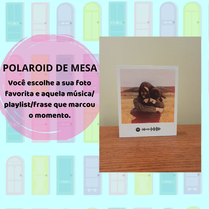 Imagem 3 - Polaroid de Mesa Spotify com Código da Música