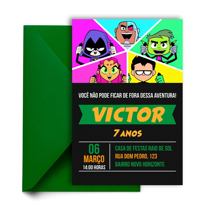 Imagem 2 - Convite digital - Jovens Titãs