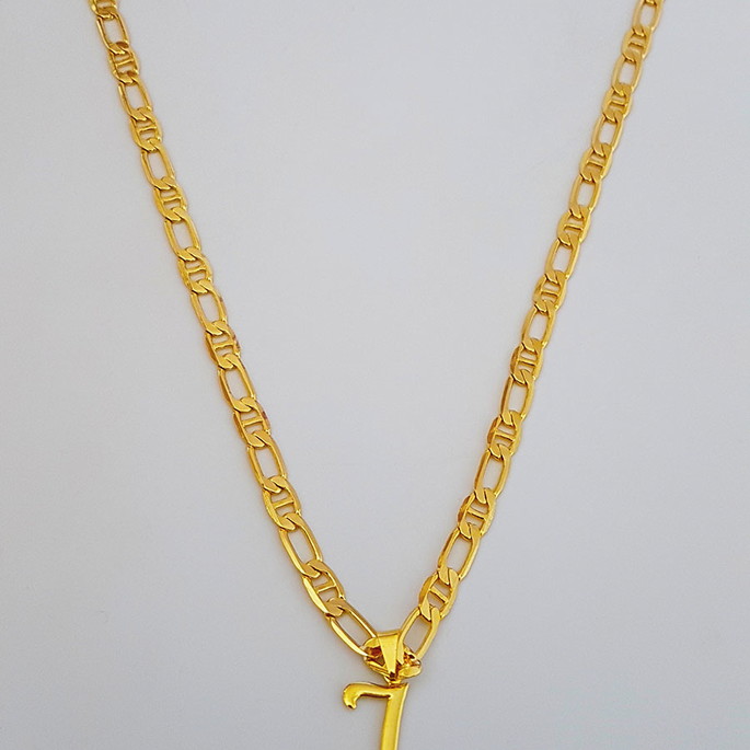 Imagem 1 - Colar Cordão Pingente Letra J 60 cm folheado Ouro 18k. C15j1