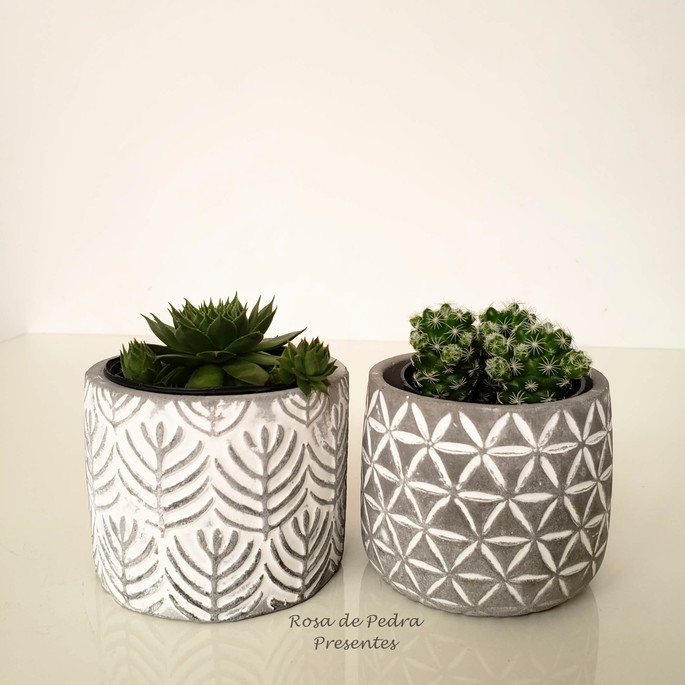 Imagem 2 - Cachepot de cimento modelo 2