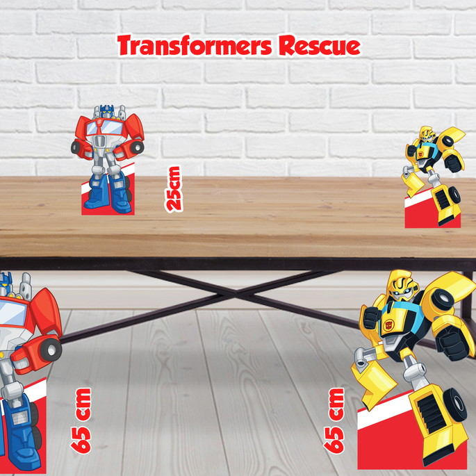 Imagem 1 - Totem Transformers Rescue e display de mesa