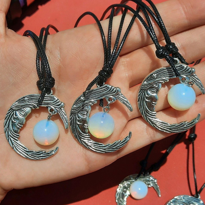 Imagem 1 - COLAR LUA PEDRA DA LUA