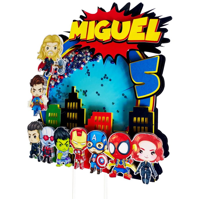 Imagem 1 - Topo de Bolo Herois - STUDIO E PDF