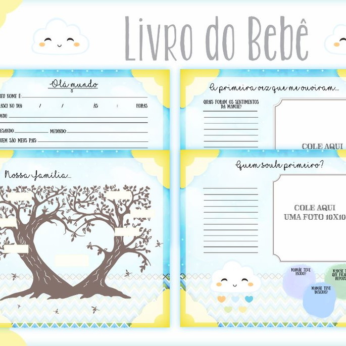 Imagem 2 - Livro do Bebê Chuva de Amor Menino