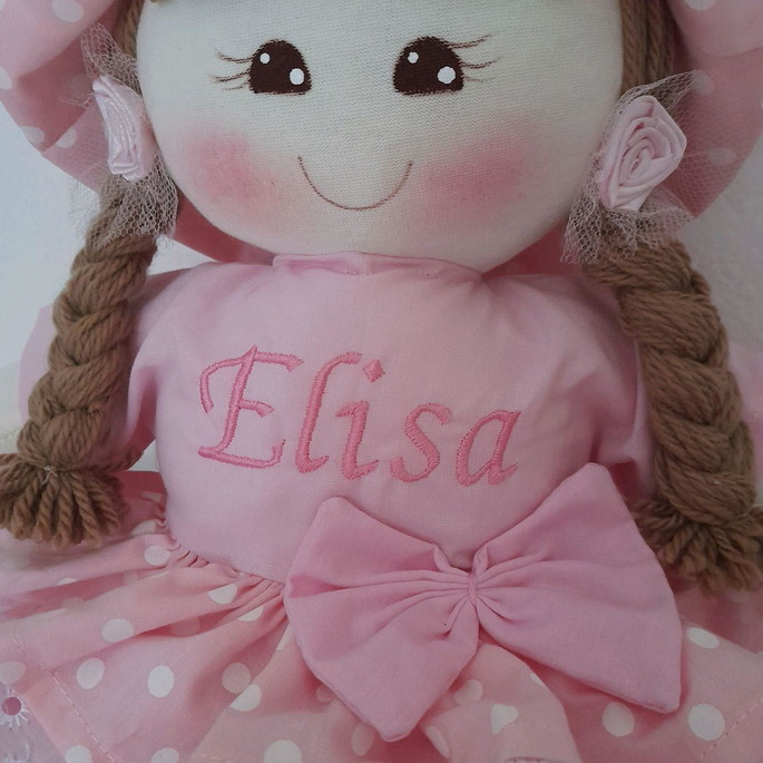 Imagem 2 - Boneca de Pano com 50cm com o Nome
