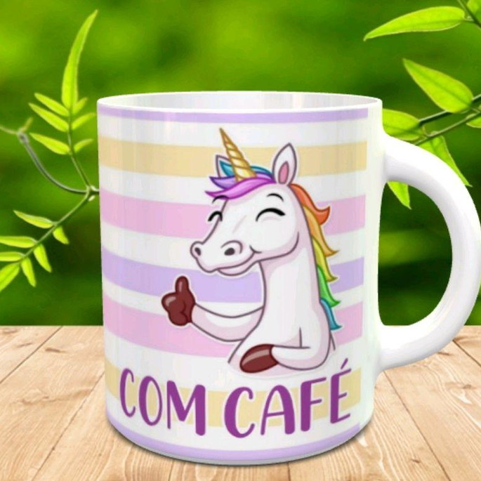 Imagem 2 - Caneca Unicórnio Com Café Sem Café