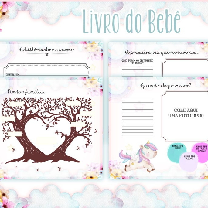 Imagem 2 - Livro do Bebê Unicórnio