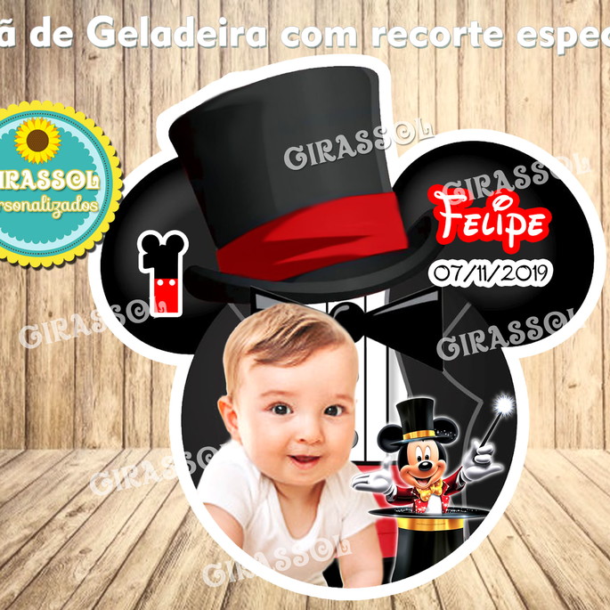 Imagem 1 - Imã de Geladeira com Recorte Circo do Mickey