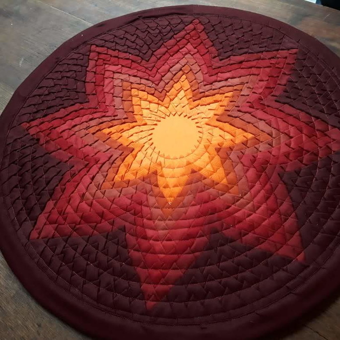 Imagem 3 - Mandala de Patchwork trabalhada