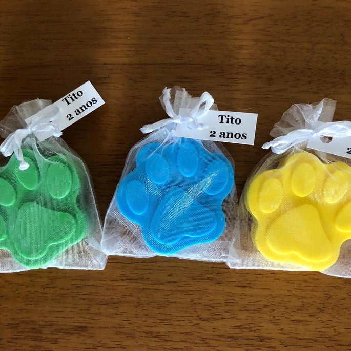 Imagem 2 - Patinhas Sabonetes Artesanais Gatinho Cachorrinho