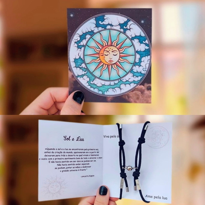 Imagem 2 - Conjunto pulseiras sol e lua