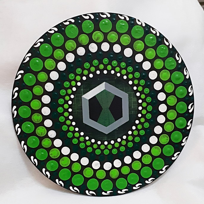 Imagem 4 - Mandala Pintada à Mão 40cm