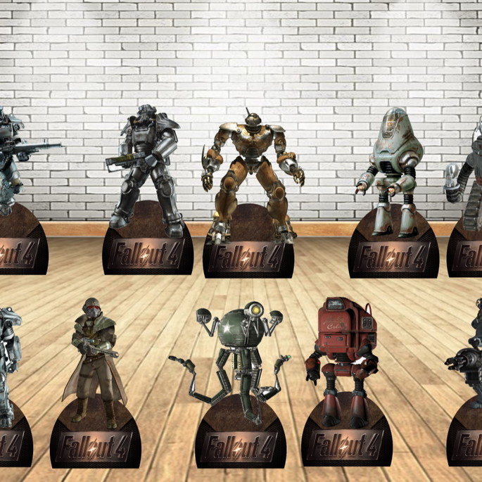 Imagem 1 - Fallout 4 displays Kit com 10 peças