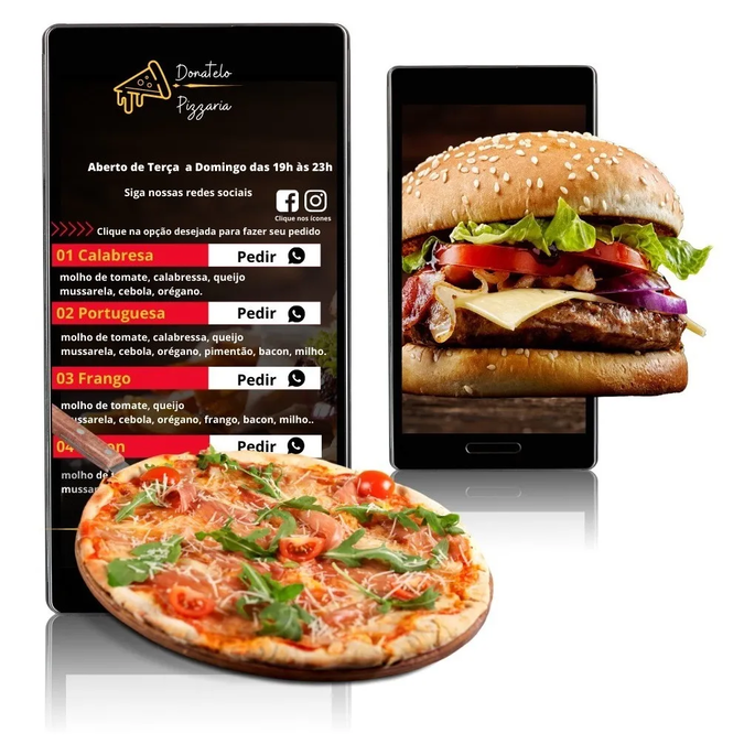 Imagem 2 - Cardápio Digital Com Qr Code - Pizza / Pizzaria