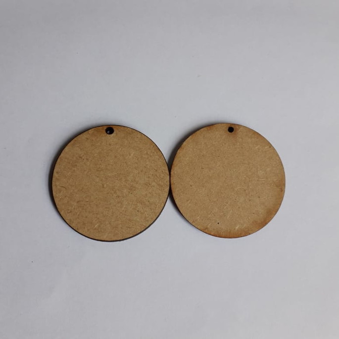 Imagem 3 - Kit com 100 Círculos MDF 3mm, 4cm com furo - Recorte a Laser