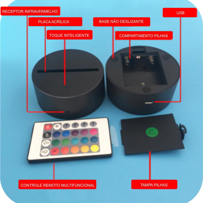 Imagem 5 - Luminária Led com Código Spotify Corte Especial