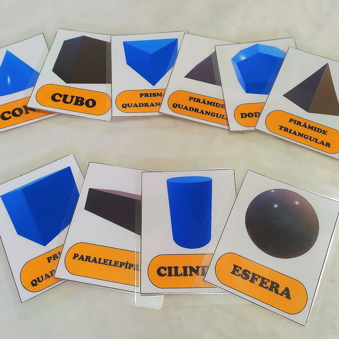 Imagem 1 - Flashcards: Formas geométricas 3D