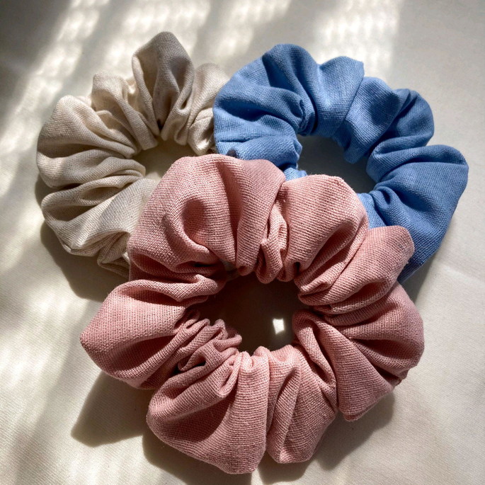 Imagem 2 - Scrunchie simples em linho