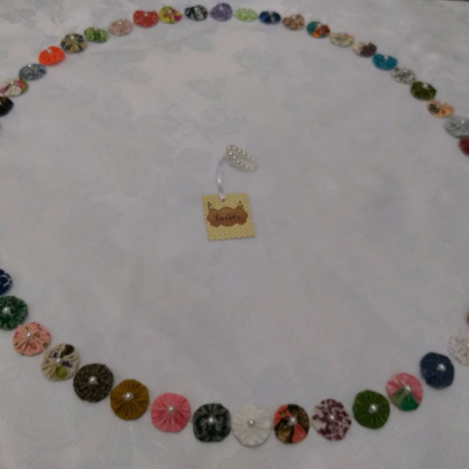 Imagem 2 - Cobre - frutas fuxico 70cm
