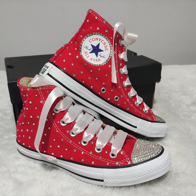 Imagem 1 - All Star Cano Alto Com Cristais