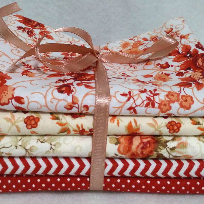 Imagem 1 - Kit tricoline patchwork Red