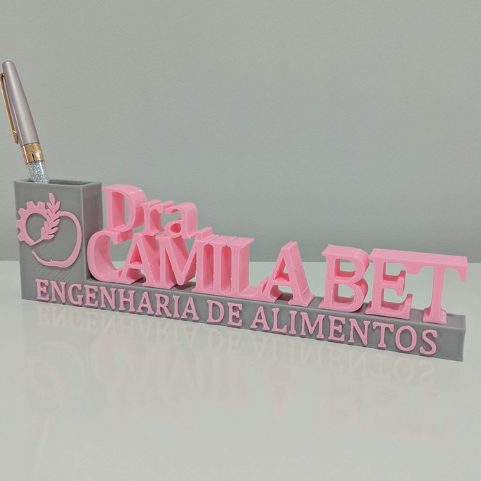 Imagem 1 - Placa Profissional + Porta Canetas - Engenharia