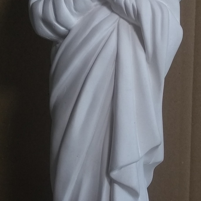 Imagem 2 - Imagem Santa Sara Escultura em Gesso Cru Grande para Pintar