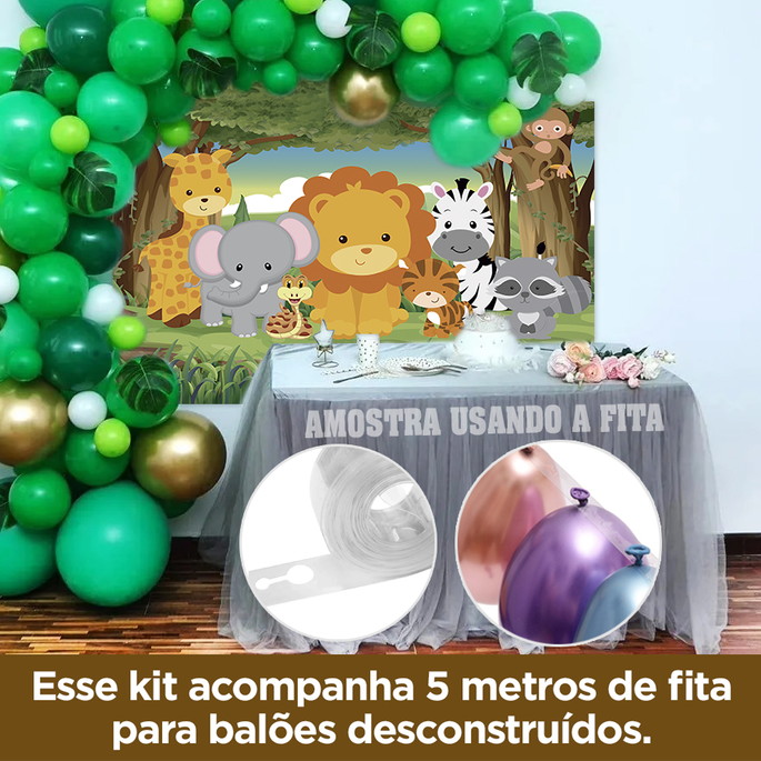 Imagem 4 - Kit Festa Ouro Painel + Display + Fita Ariel Pequena Sereia