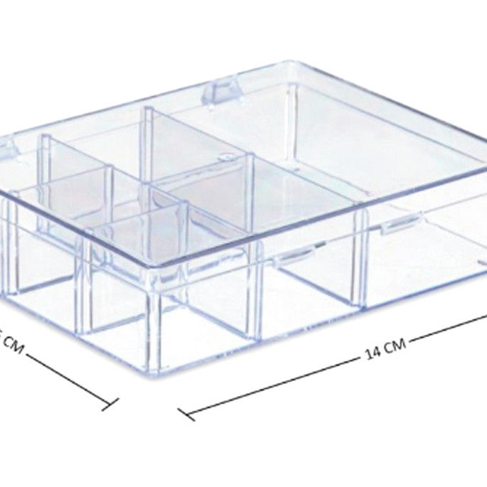Imagem 5 - 4 Caixa Acrílico com Divisórias - Caixa com Divisória