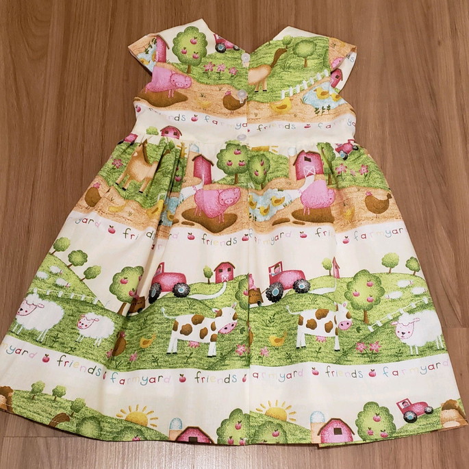 Imagem 2 - Vestido Infantil Fazendinha Vaquinha Aniversário Menina Bebê