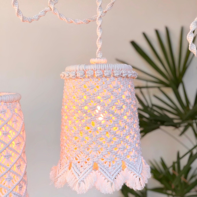 Imagem 1 - Luminária Macrame