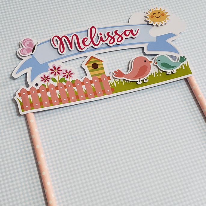 Imagem 2 - Kit Completo Mesversário Bebê com Topos de Bolo e Adesivos