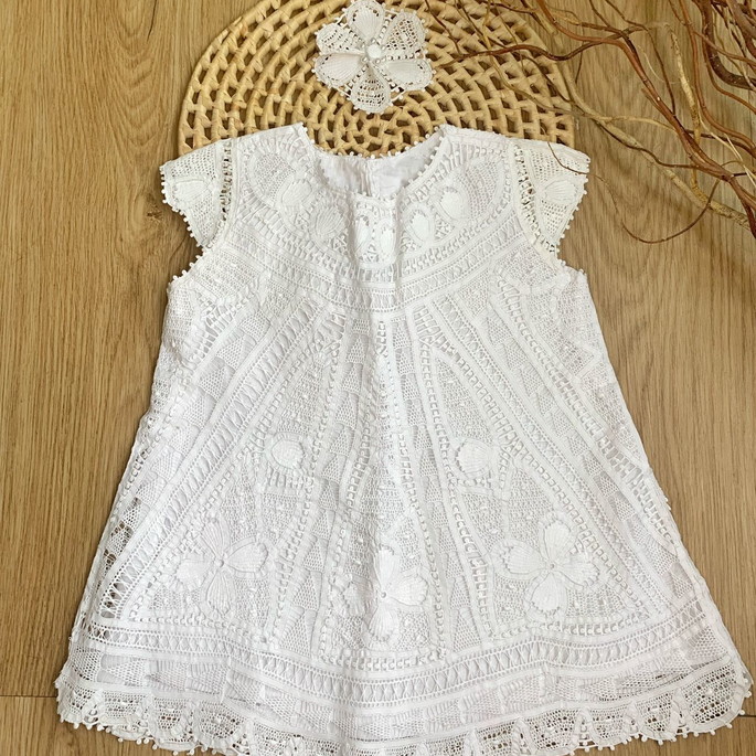 Imagem 3 - Vestido infantil renda renascença -Bechy