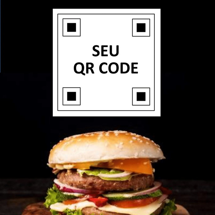 Imagem 1 - Arte Digital com Qr Code Para Cardápio Digital - Menu Online