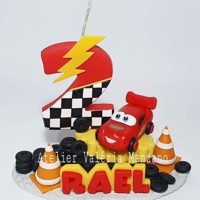 Imagem 1 - Vela Tema Carros Personalizada