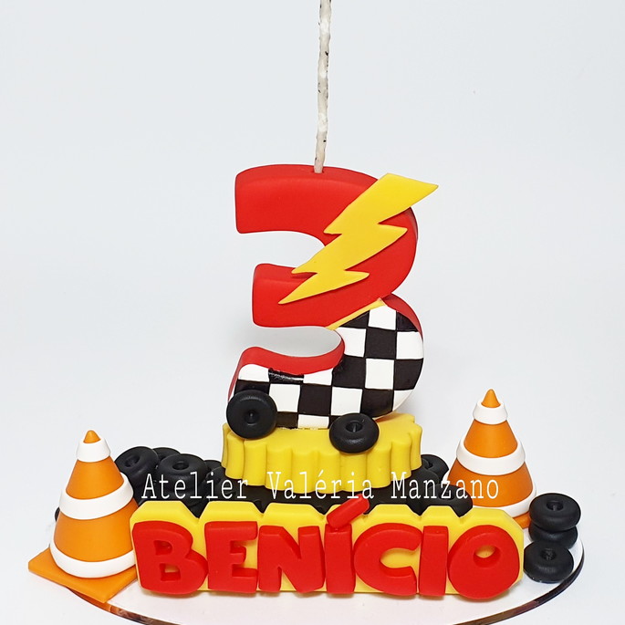Imagem 1 - Vela Tema Carros Personalizada