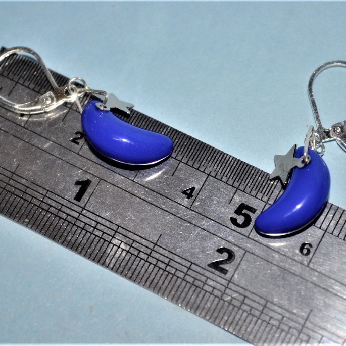 Imagem 4 - Brinco Lua Azul com Estrela