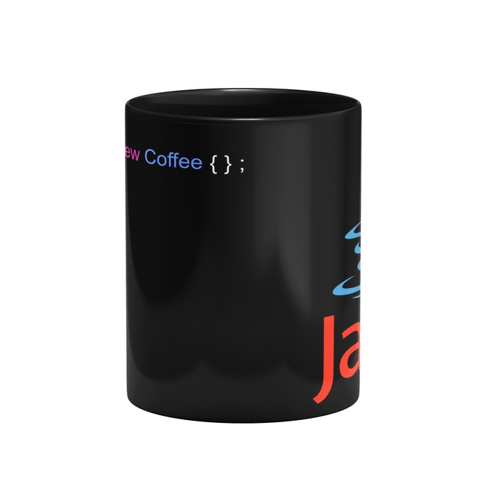 Imagem 3 - Caneca Linguagem De Programação Java Preta Personalizada