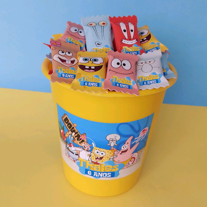 Imagem 1 - Balde com Balas Bob Esponja