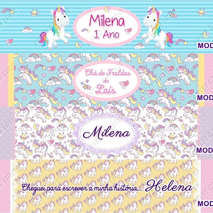 Imagem 2 - Bloquinho com Caneta Unicórnio