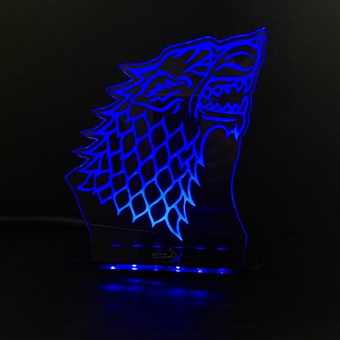 Imagem 1 - Luminária Led Game Of Thrones Stark