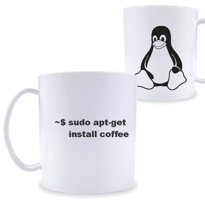 Imagem 1 - Caneca Linux tux T.I programador suporte