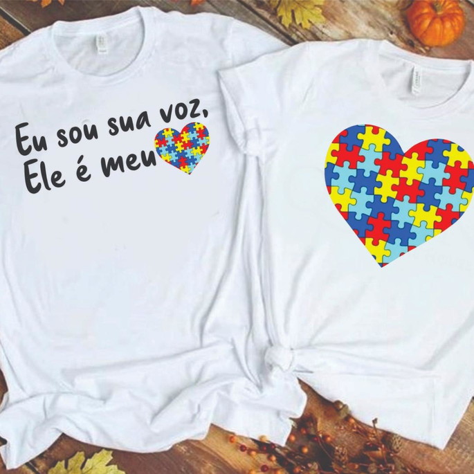 Imagem 1 - Kit 2 Peças - Blusa Infantil ou Adulto Autismo 4